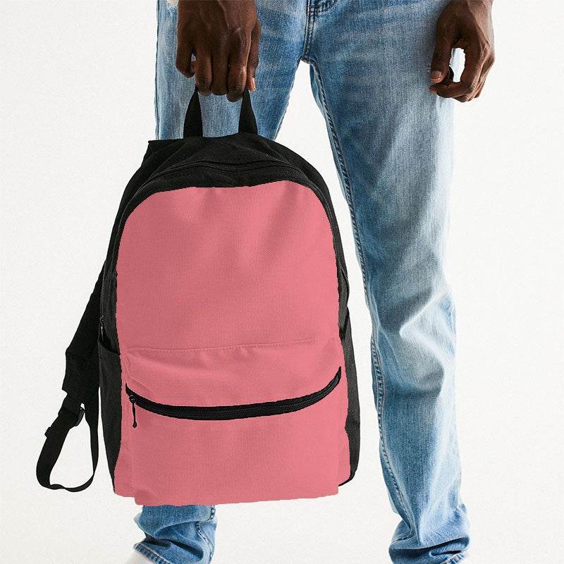 Blush Pink Canvas Backpack (RPI2-ME-LI) - Man Holding