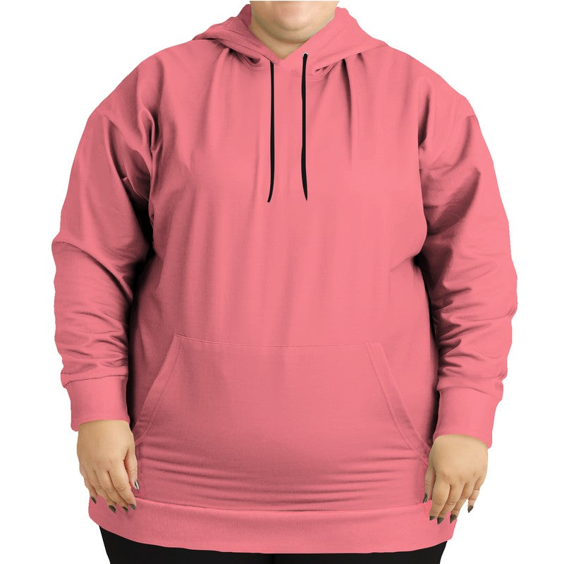 Blush Pink Hoodie PLUS (RPI2-ME-LI) - Woman Front PLUS