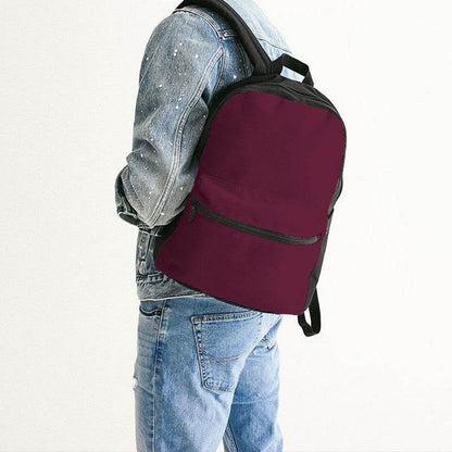 Bordeaux Canvas Backpack (PI-MU-DE) - Man Back CloseUp