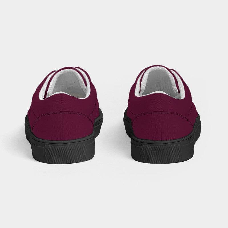 Bordeaux Women's Canvas Sneakers (PI-MU-DE) - Back