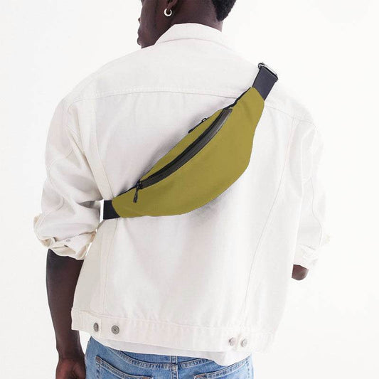 Brass Yellow Belt Bag (LY3-ME-MD) - Man Back