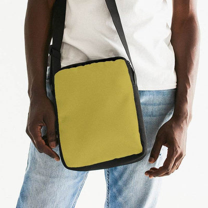 Brass Yellow Messenger Pouch (LY3-ME-MD) - Man Front CloseUp