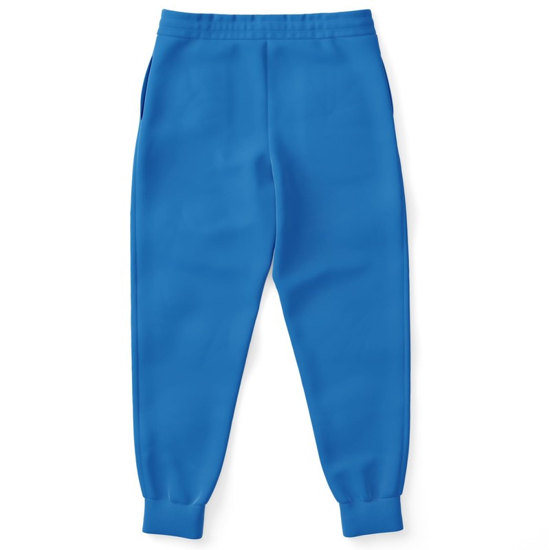 Bright Blue Joggers | Unisex | with PLUS sizes | Bright Pure Blue | C100M50Y0K0