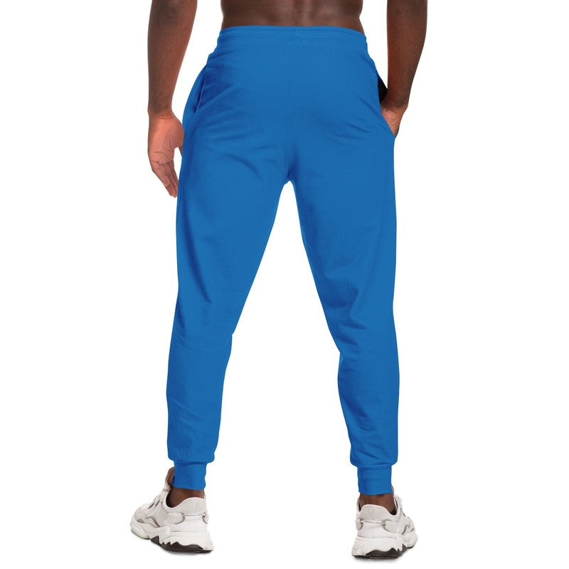 Bright Blue Joggers | Unisex | with PLUS sizes | Bright Pure Blue | C100M50Y0K0