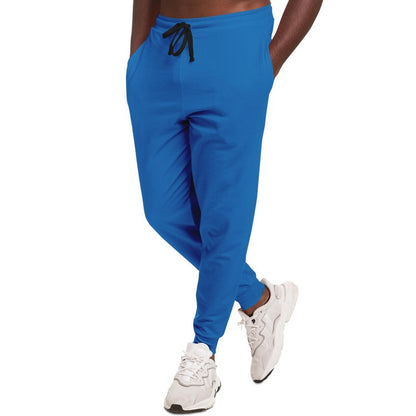 Bright Blue Joggers | Unisex | with PLUS sizes | Bright Pure Blue | C100M50Y0K0