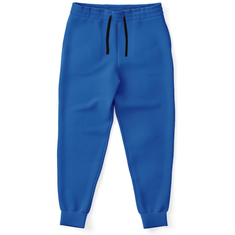 Bright Blue Joggers | Unisex | with PLUS sizes | Bright Pure Blue | C100M75Y0K0