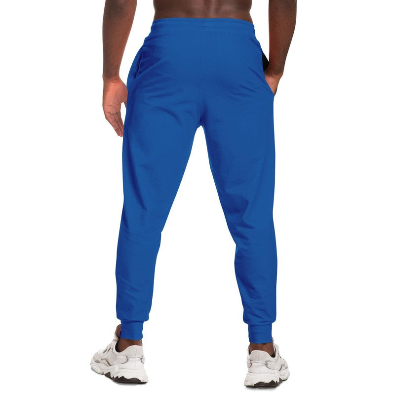 Bright Blue Joggers | Unisex | with PLUS sizes | Bright Pure Blue | C100M75Y0K0