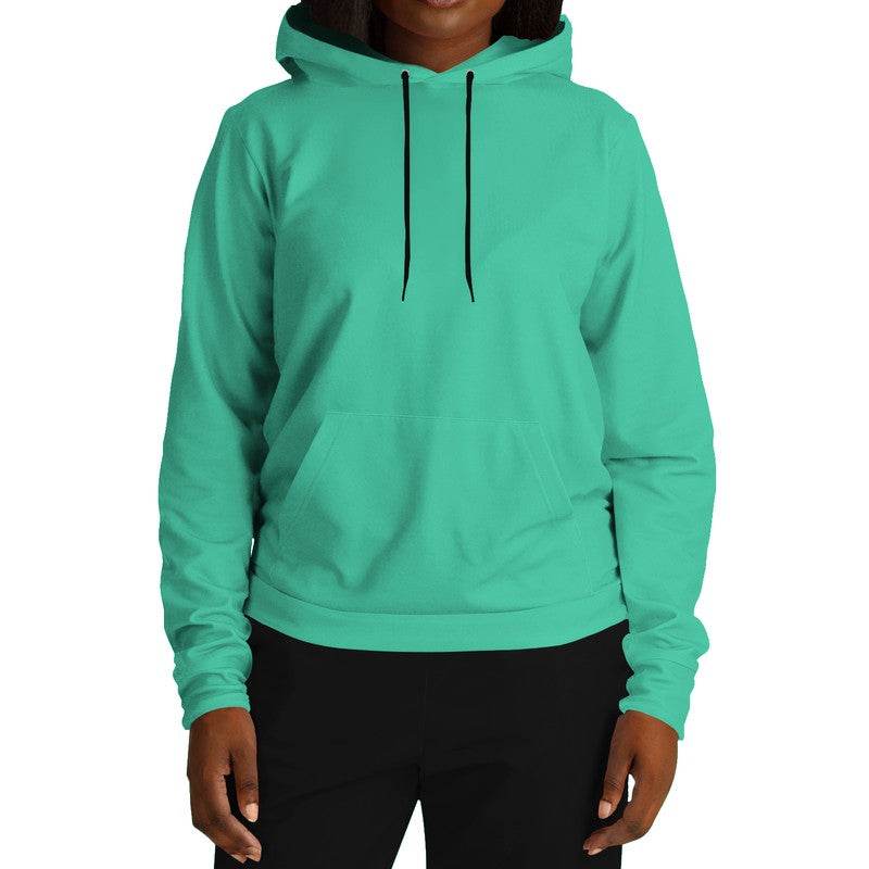 Bright Blue-Green Hoodie (BGG1-BR-ME) - Woman Front