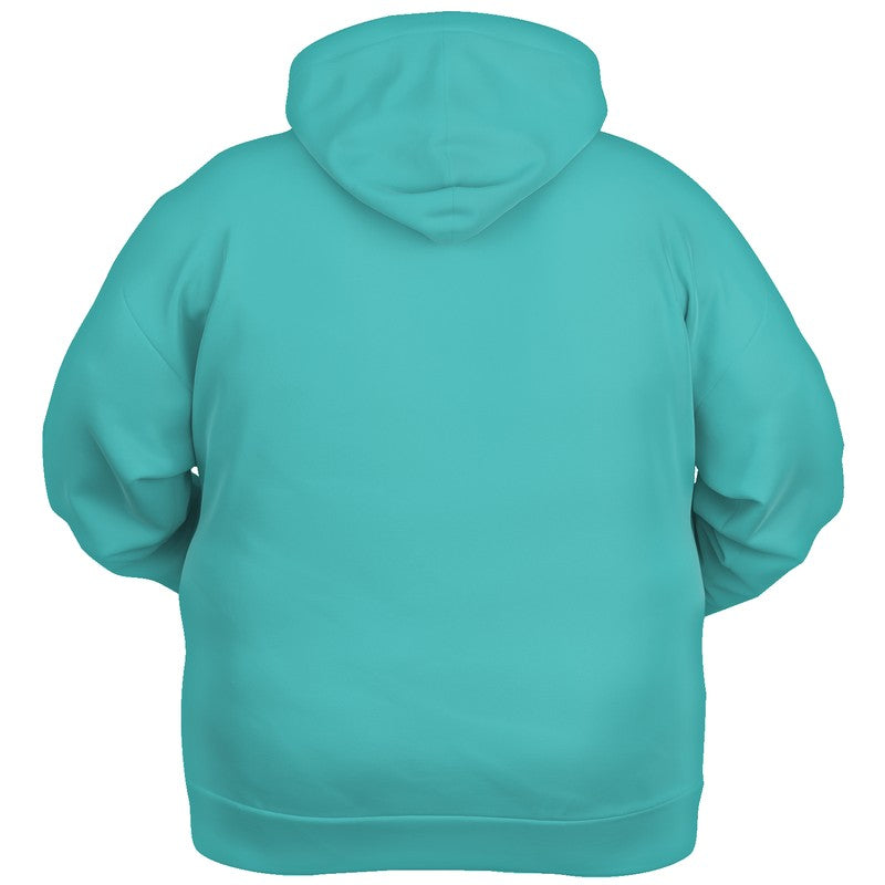 Bright Blue-Green Hoodie PLUS (CBG2-BR-ME) - Ghost Back PLUS