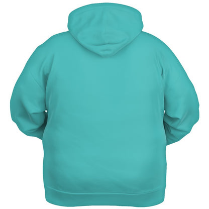 Bright Blue-Green Hoodie PLUS (CBG2-BR-ME) - Ghost Back PLUS