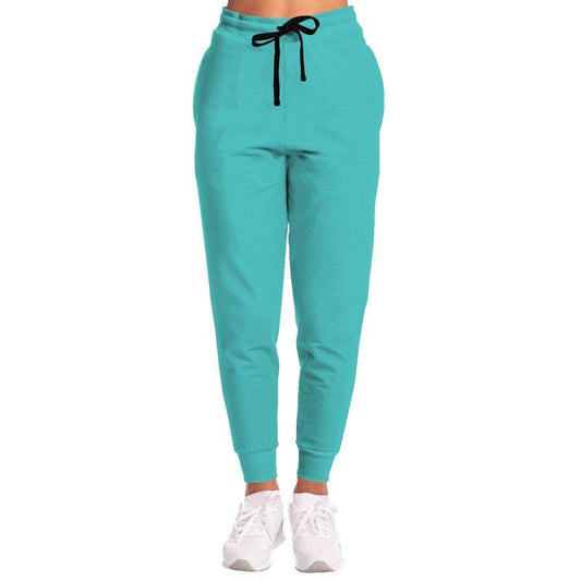 Bright Blue-Green Joggers (CBG2-BR-ME) - Woman Front