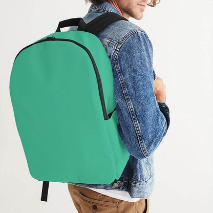 Bright Blue-Green Waterproof Backpack (BGG1-BR-ME) - Man CloseUp