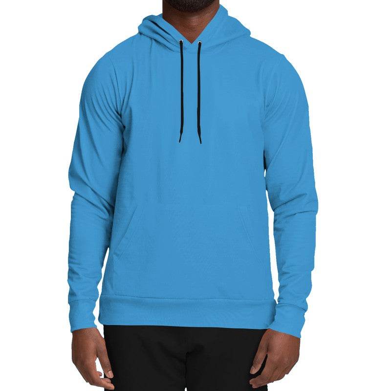 Bright Blue Hoodie (B-BR-ME) - Man Front