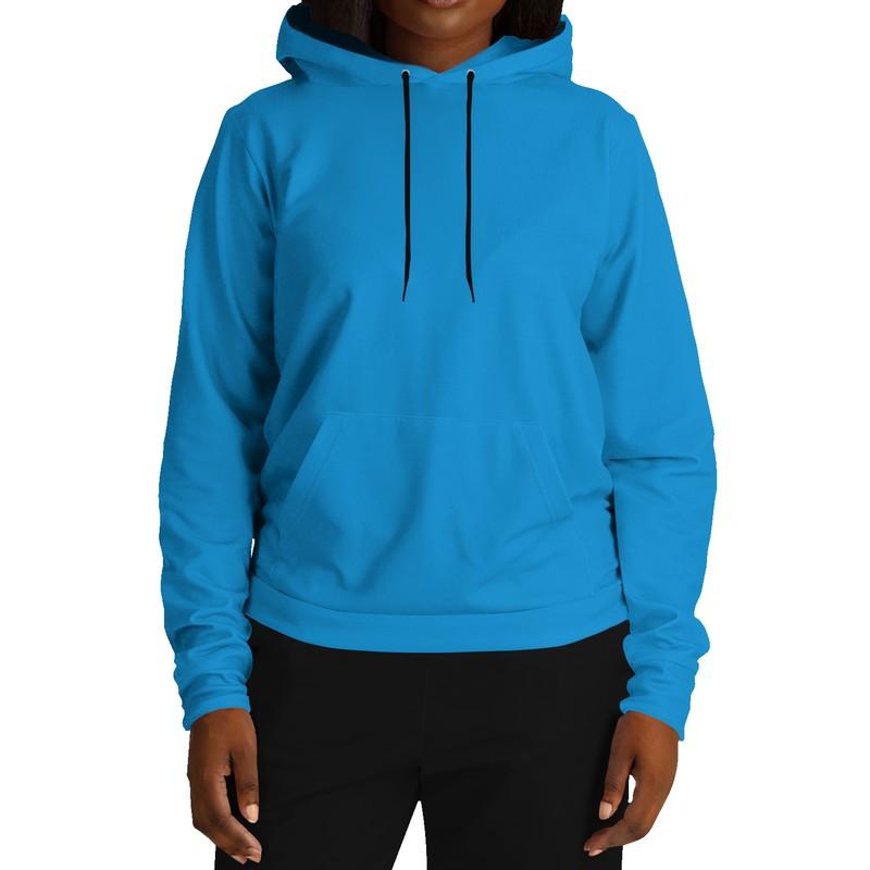 Bright Blue Hoodie (C100M25Y0K0) - Woman Front