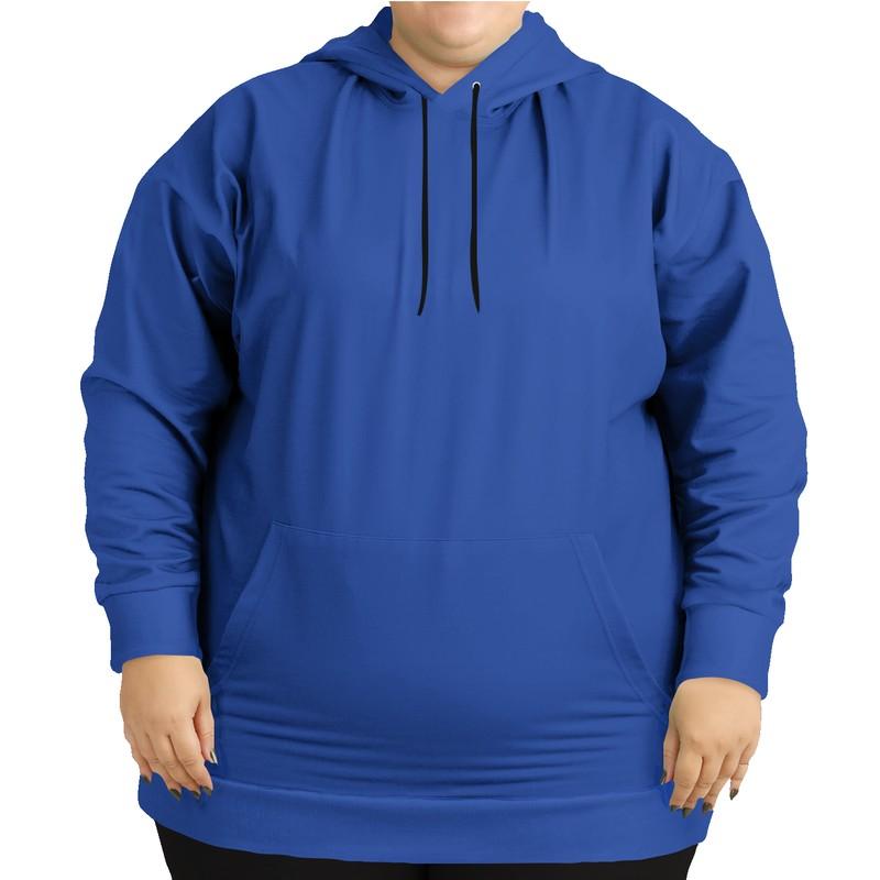 Bright Blue Hoodie (C100M88Y0K0) - Woman Front PLUS