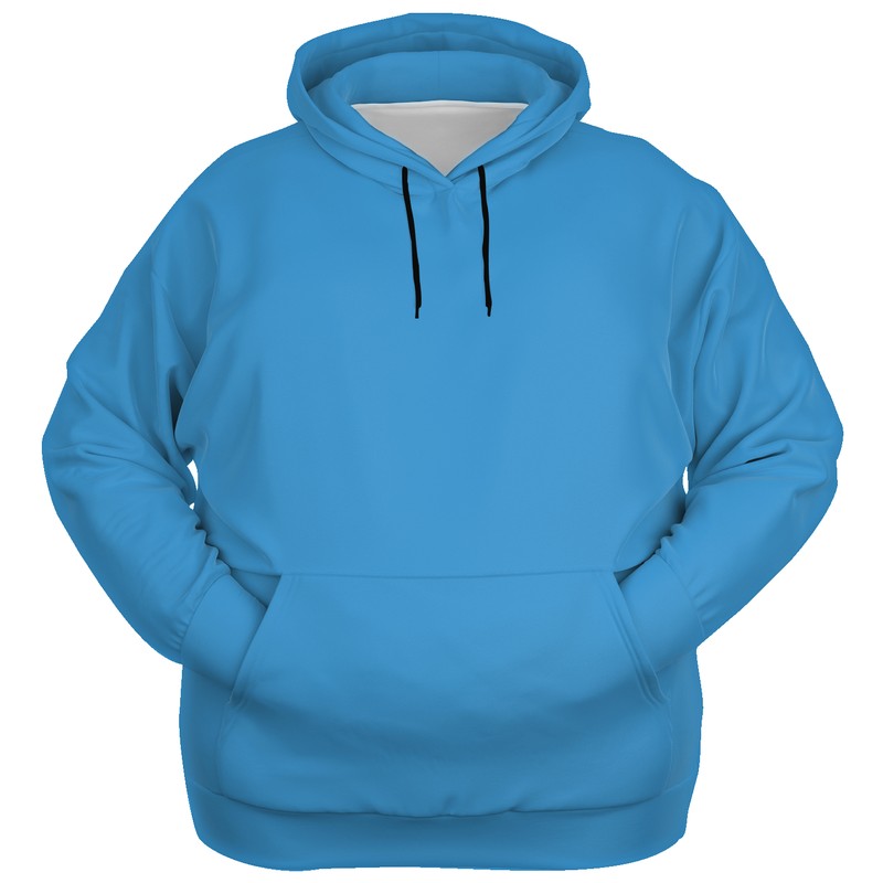 Bright Blue Hoodie PLUS (B-BR-ME) - Ghost Front PLUS