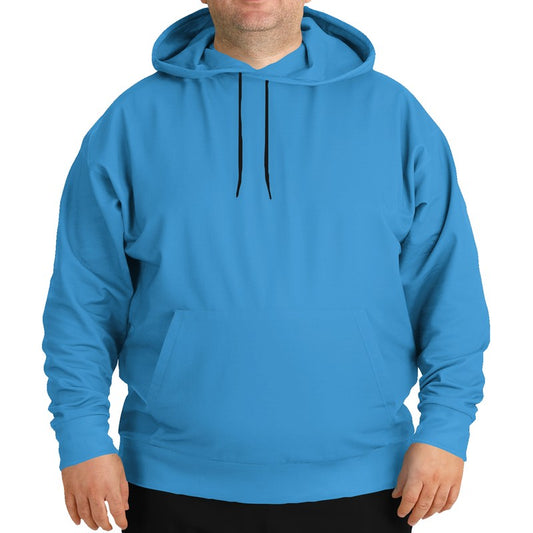 Bright Blue Hoodie PLUS (B-BR-ME) - Man Front PLUS