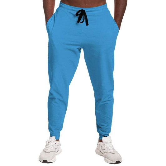 Bright Blue Joggers (B-BR-ME) - Man Front