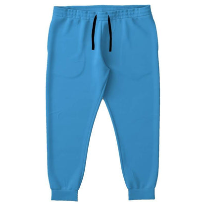 Bright Blue Joggers PLUS (B-BR-ME) - Front PLUS