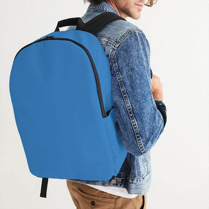 Bright Blue Waterproof Backpack (IB3-BR-ME) - Man CloseUp