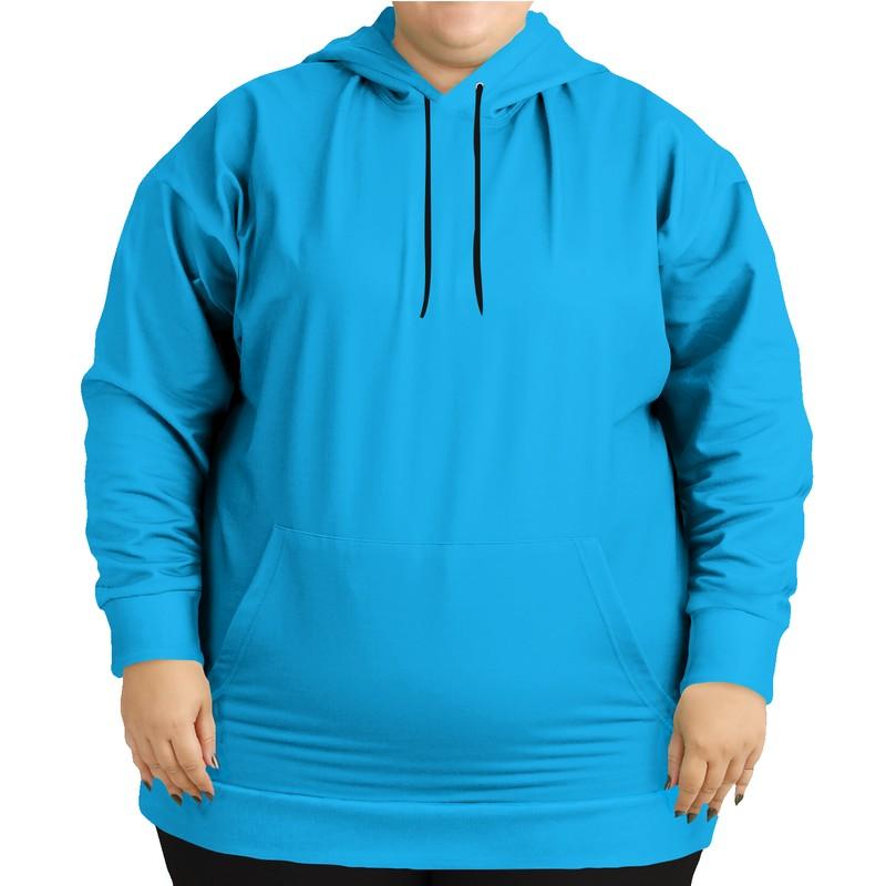 Bright Cyan Hoodie Qolord