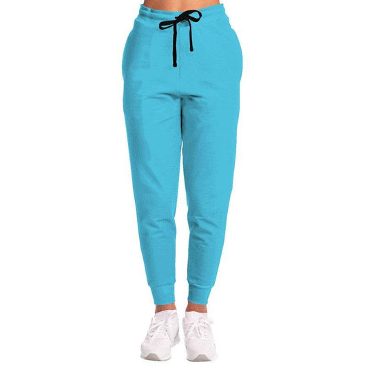 Bright Cyan Joggers (BC3-BR-ME) - Woman Front