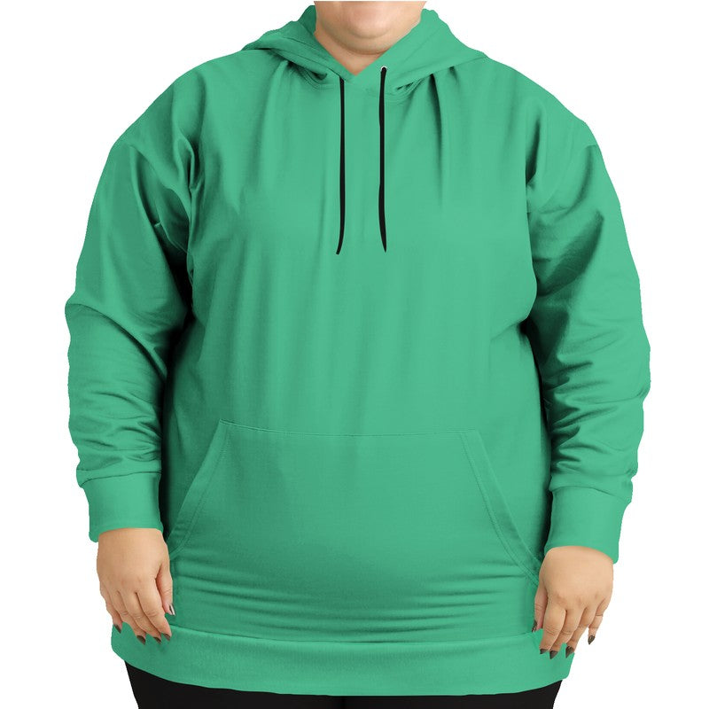 Bright Green Hoodie PLUS (BGG2-BR-ME) - Woman Front PLUS