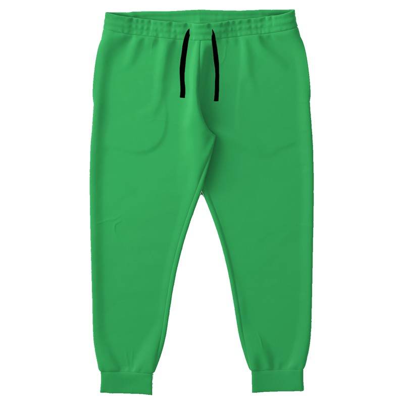 Bright Green Joggers PLUS (G-BR-ME) - Front PLUS