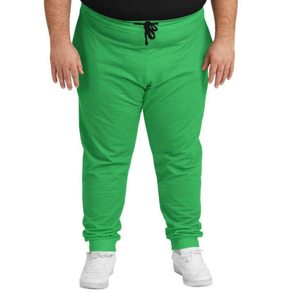 Bright Green Joggers PLUS (G-BR-ME) - Man Front PLUS