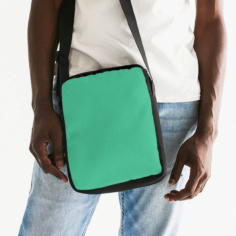 Bright Green Messenger Pouch (BGG2-BR-ME) - Man Front CloseUp