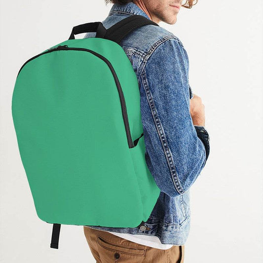 Bright Green Waterproof Backpack (BGG2-BR-ME) - Man CloseUp