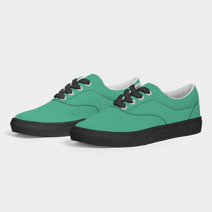 Bright Green Women's Canvas Sneakers (BGG2-BR-ME) - Side 3