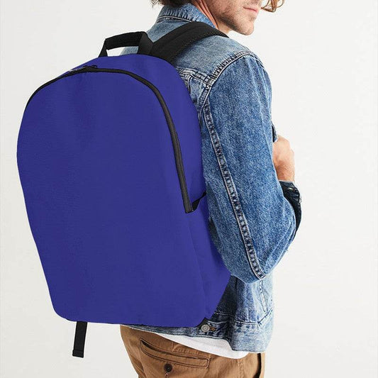 Bright Indigo Waterproof Backpack (PUI3-BR-ME) - Man CloseUp