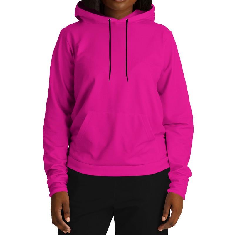 Bright Magenta Hoodie (C0M100Y0K0) - Woman Front