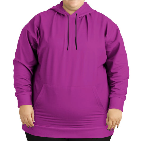 Bright Magenta Hoodie PLUS (PIM3-BR-ME) - Woman Front PLUS