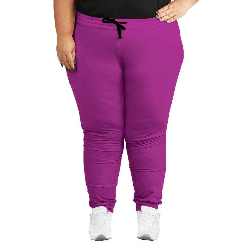 Bright Magenta Joggers PLUS (PIM3-BR-ME) - Woman Front PLUS