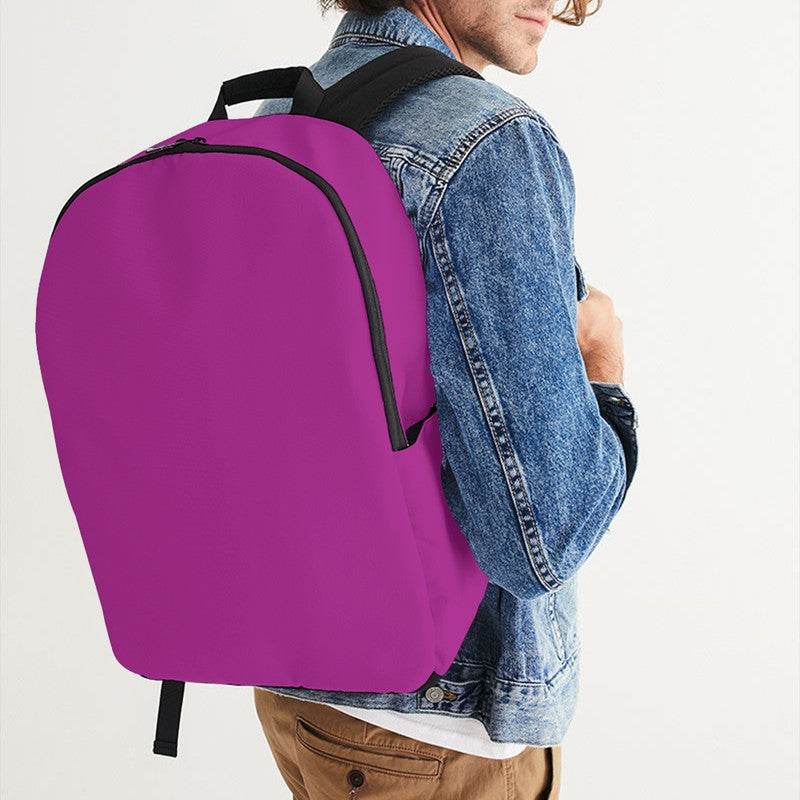 Bright Magenta Waterproof Backpack (PIM3-BR-ME) - Man CloseUp