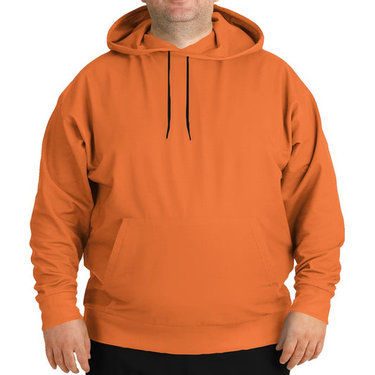 Bright Orange Hoodie PLUS (OR2-BR-ME) - Man Front PLUS
