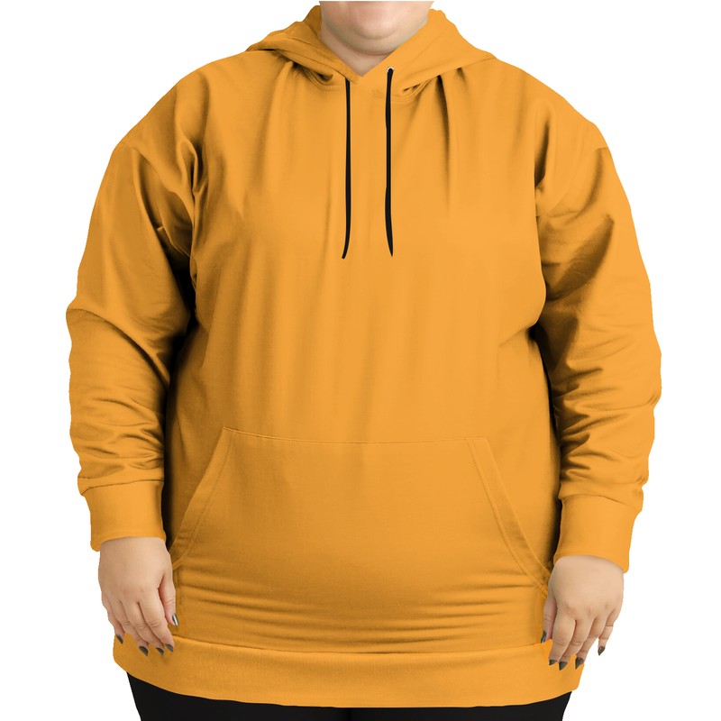 Bright Orange Hoodie PLUS (YO3-BR-ME) - Woman Front PLUS