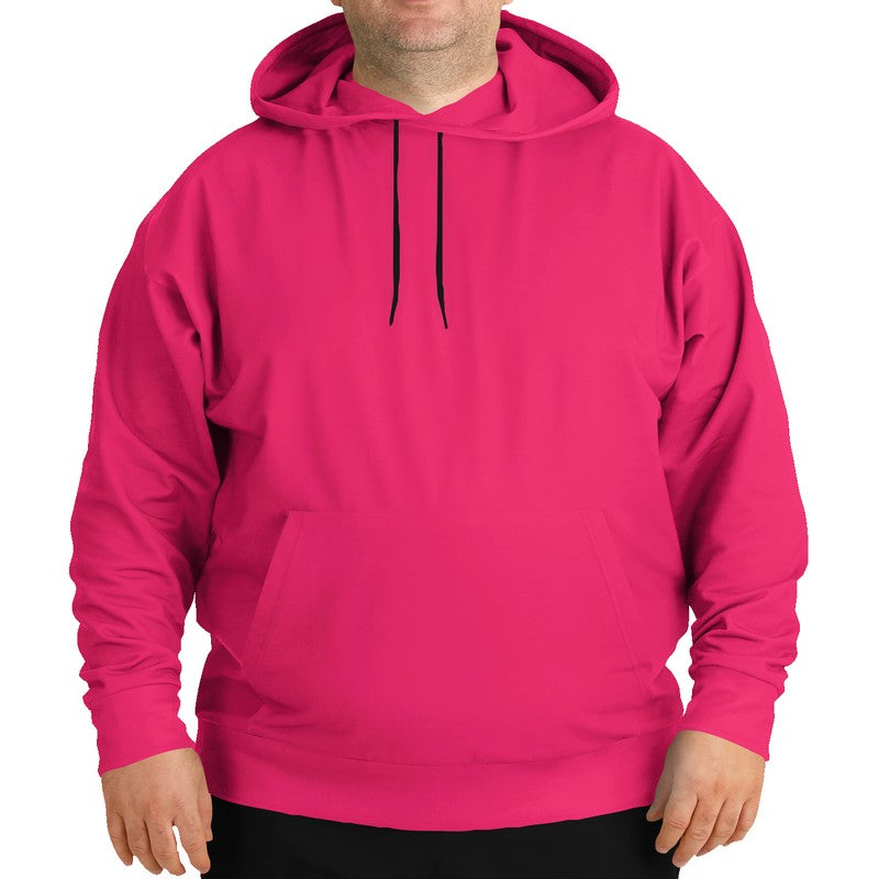 Bright Pink Hoodie PLUS (RPI3-BR-ME) - Man Front PLUS