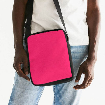 Bright Pink Messenger Pouch (RPI3-BR-ME) - Man Front CloseUp
