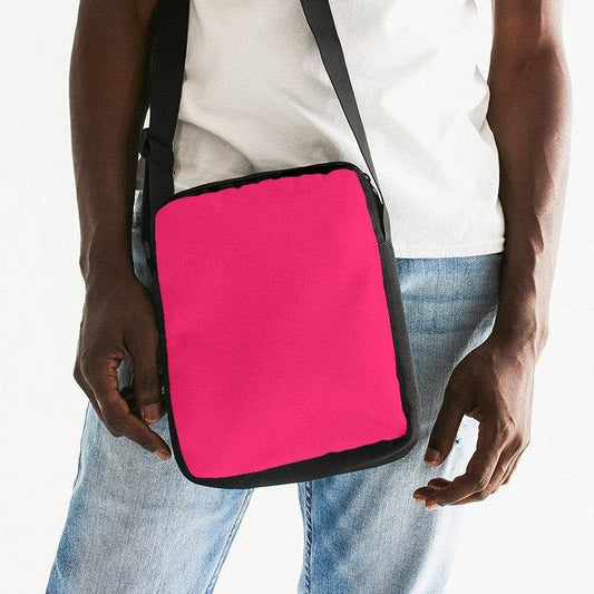 Bright Pink Messenger Pouch (RPI3-BR-ME) - Man Front CloseUp