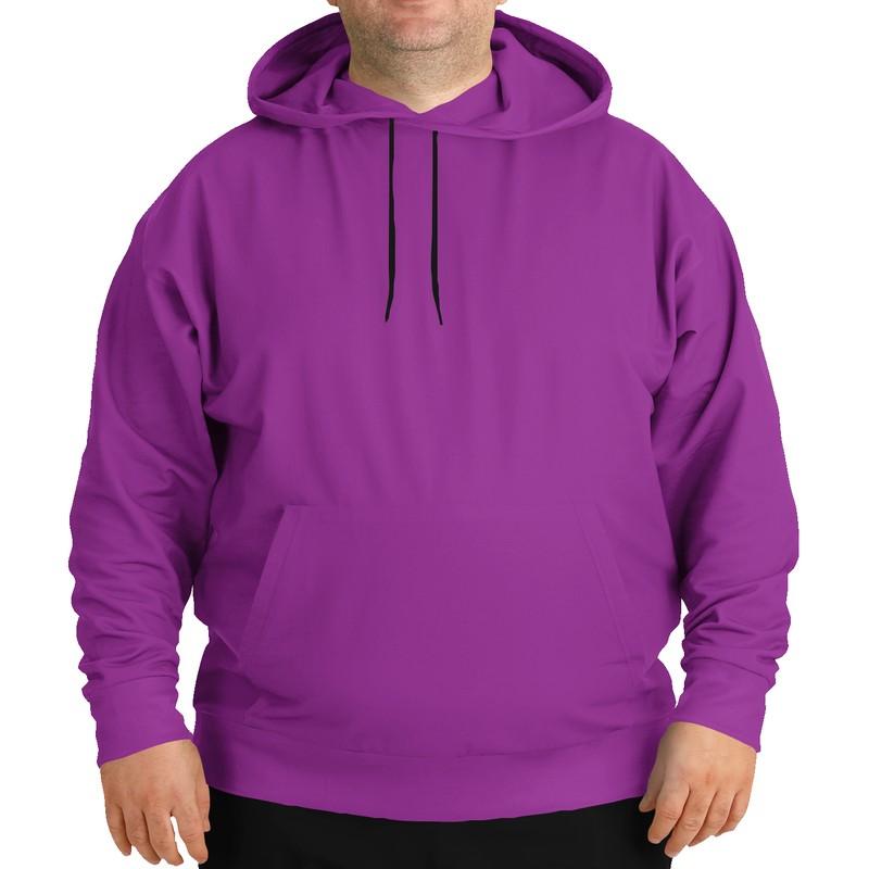 Bright Purple Hoodie (C50M100Y0K0) - Man Front PLUS