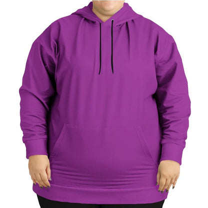 Bright Purple Hoodie (C50M100Y0K0) - Woman Front PLUS