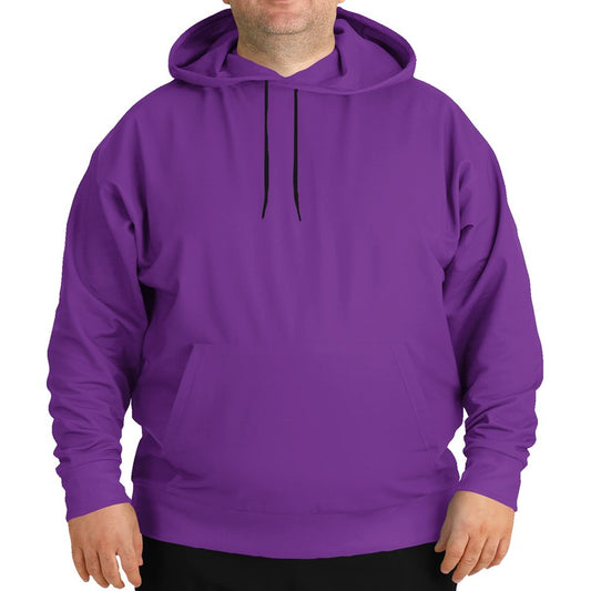 Bright Purple Hoodie PLUS (MPU2-BR-ME) - Man Front PLUS
