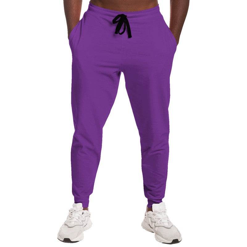 Bright Purple Joggers (MPU2-BR-ME) - Man Front