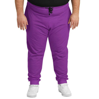 Bright Purple Joggers PLUS (MPU1-BR-ME) - Man Front PLUS