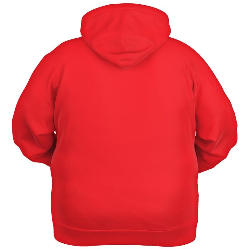 Bright Red Hoodie (C0M100Y100K0) - Ghost Back PLUS