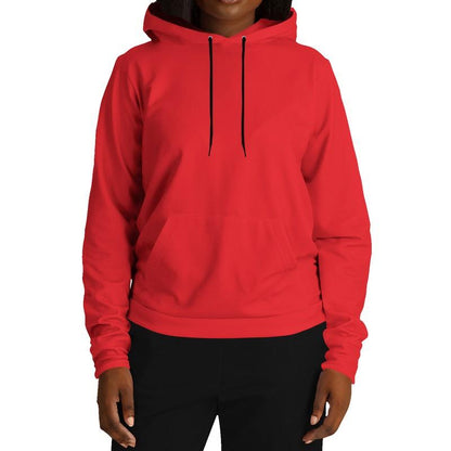 Bright Red Hoodie (C0M100Y100K0) - Woman Front