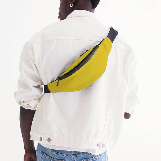 Bright Yellow Belt Bag (LY3-BR-ME) - Man Back